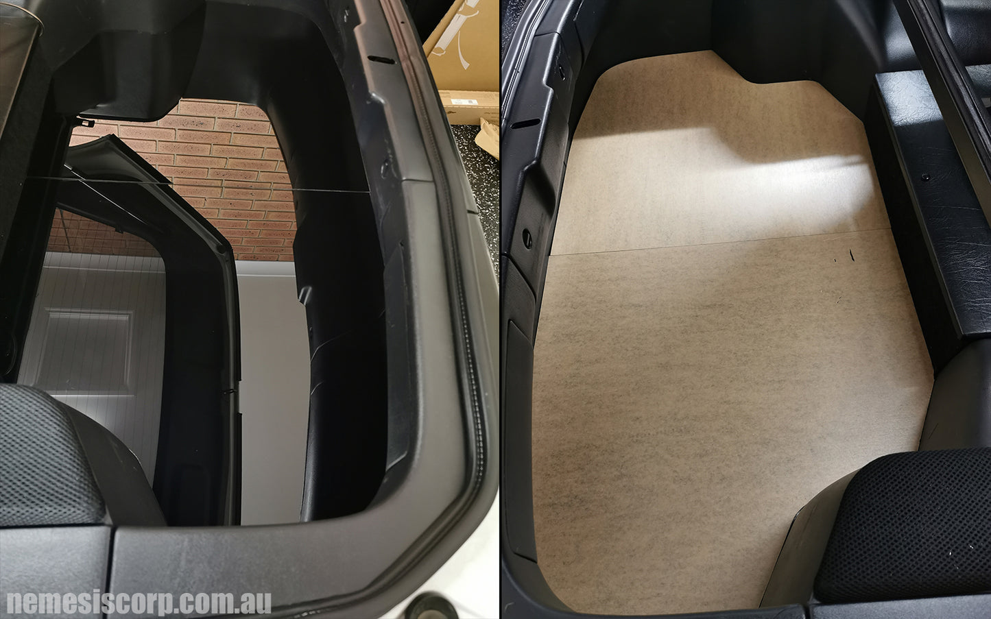 Nissan 300zx Nemesis Custom Boot Board Side by Side