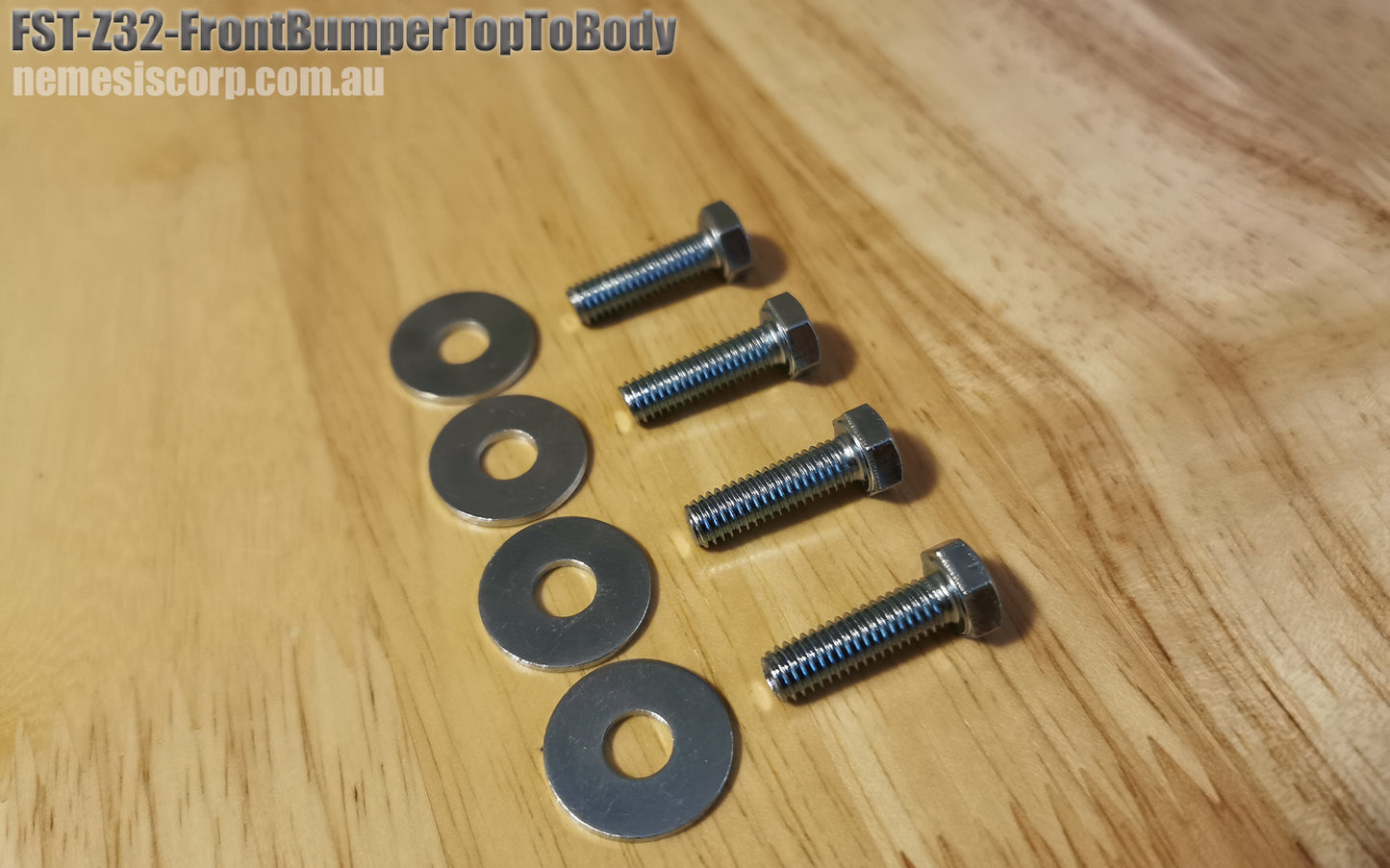 Front Bumper Top To Body Bolt
And Washer Fastener Kit - Nissan 300ZX Z32