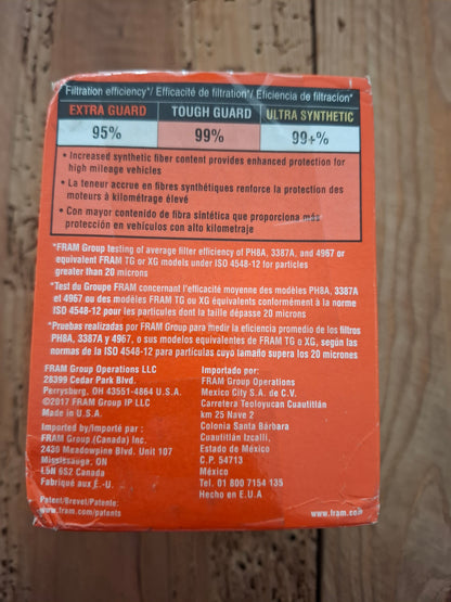 FRAM Tough Guard Premium Oil Filter – TG3682 (NA & TT) - Nissan 300ZX Z32