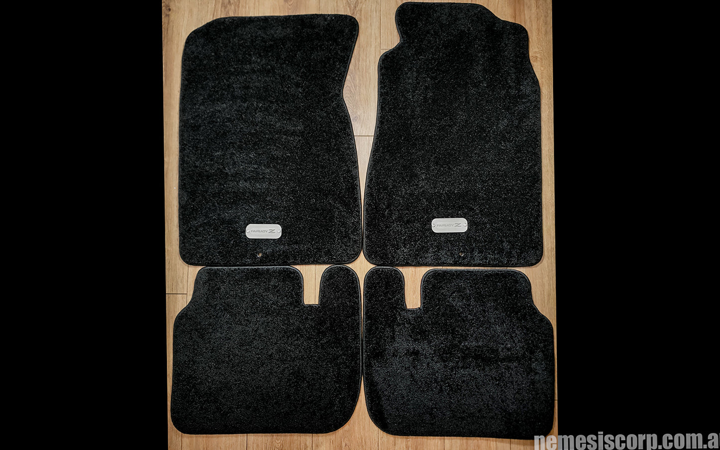 Nissan 300zx Z32 Plush and Luxurious Floor Mats in black Front and rear