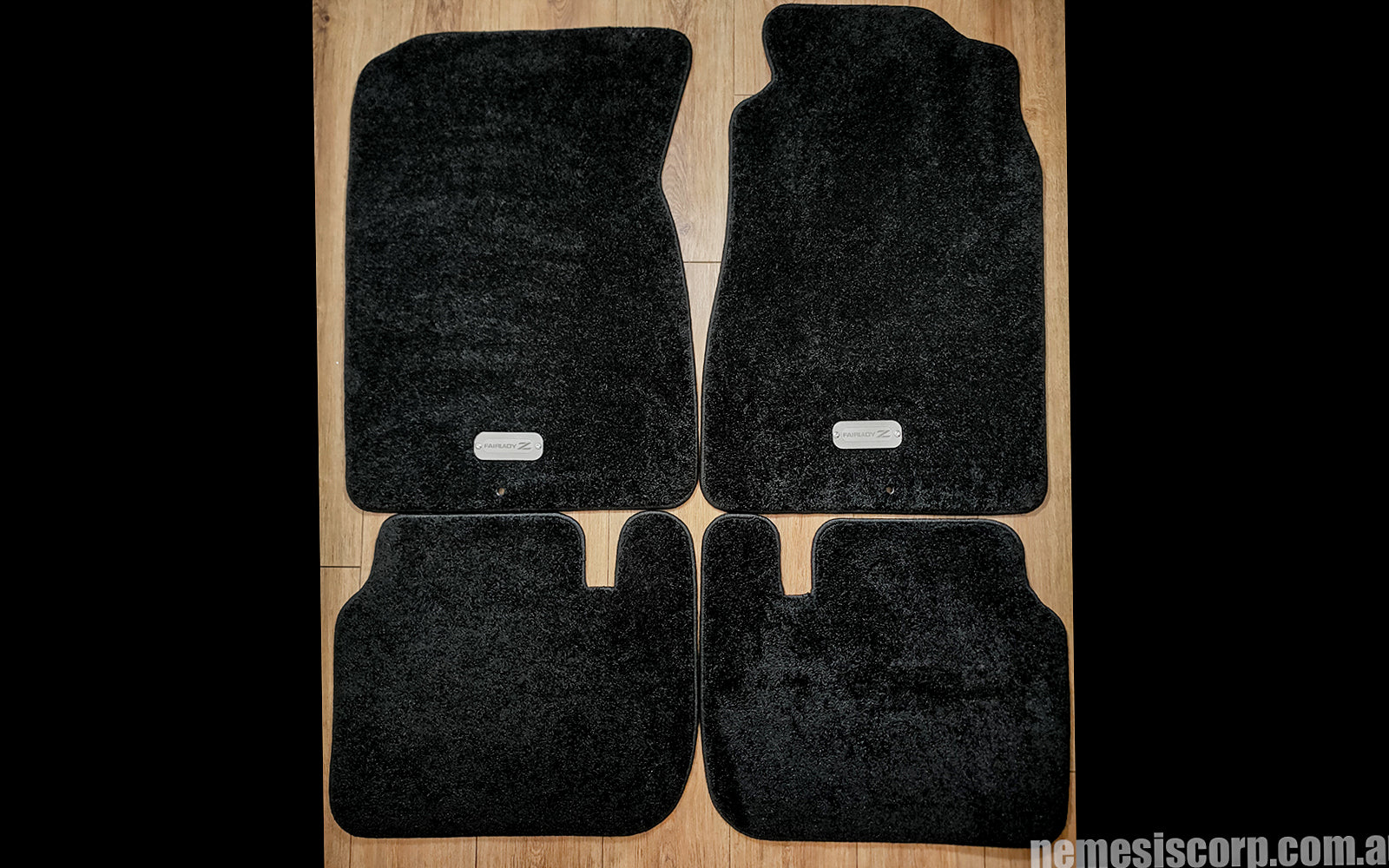 Nissan 300zx Z32 Plush and Luxurious Floor Mats in black Front and rear