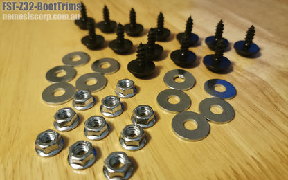 Boot Trims Screws, Bolts and Washer Fastener Kit - Nissan 300ZX Z32