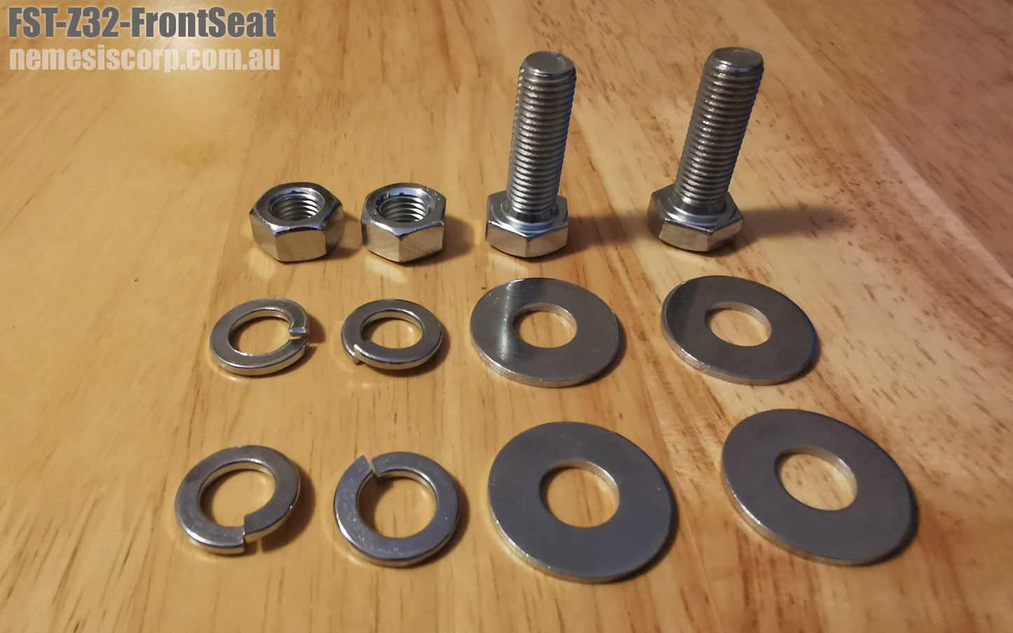 Front Seat Nut, Bolt and Washer Fastener Kit - Nissan 300ZX Z32