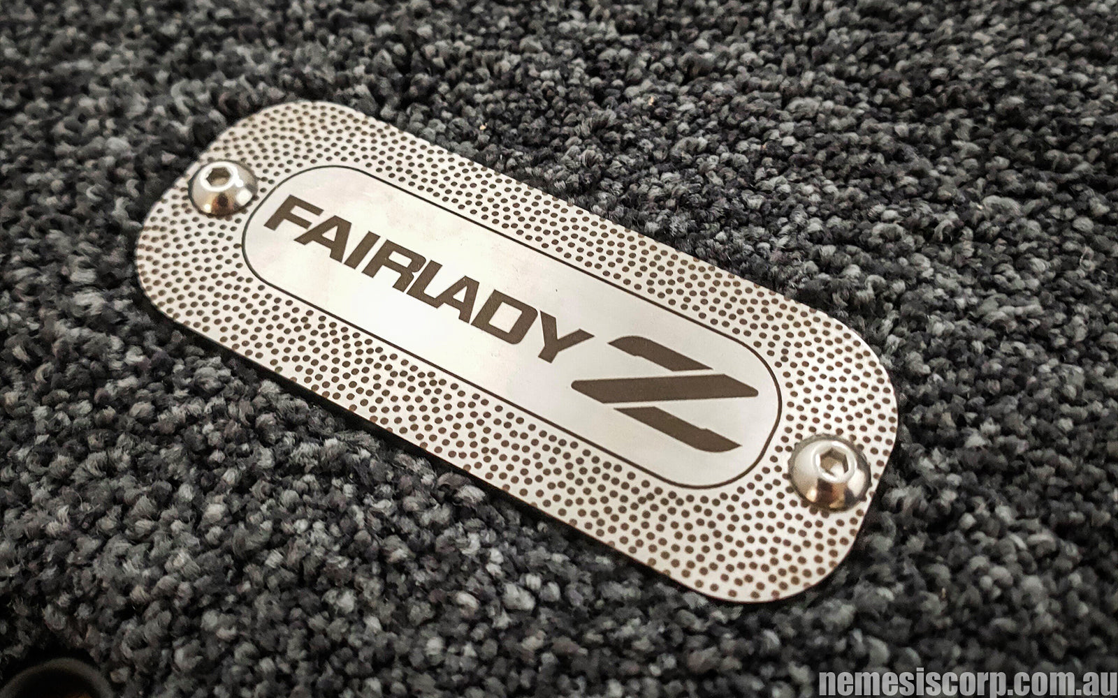 Nissan 300zx Z32 Fairlady Z Plaque Emblem Front Side Diagonal