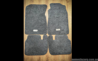 Nissan 300zx Z32 Plush and Luxurious Floor Mats in grey Front and rear 