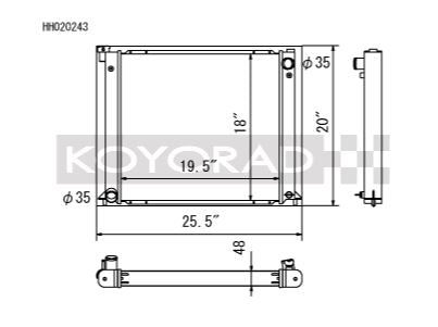 Koyo Radiator - 90-96 Nissan 300ZX 3.0L Turbo (MT) - HH020243