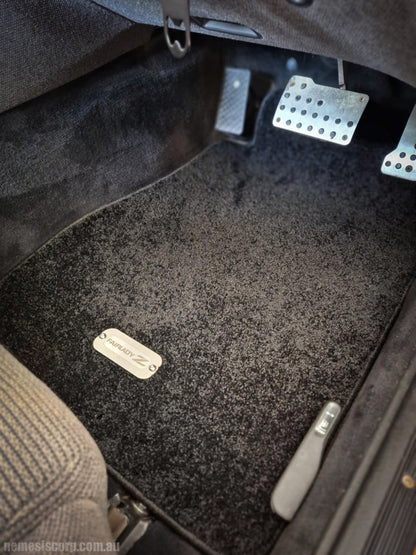Nissan 300zx Z32 - Nemesis Front Black Carpet Installed In Car