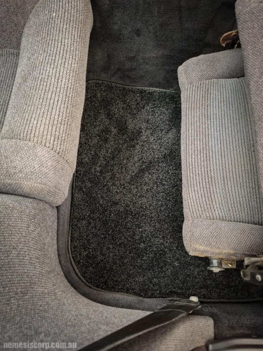 Nissan 300zx Z32 - Nemesis Rear Black Carpet Installed In Car