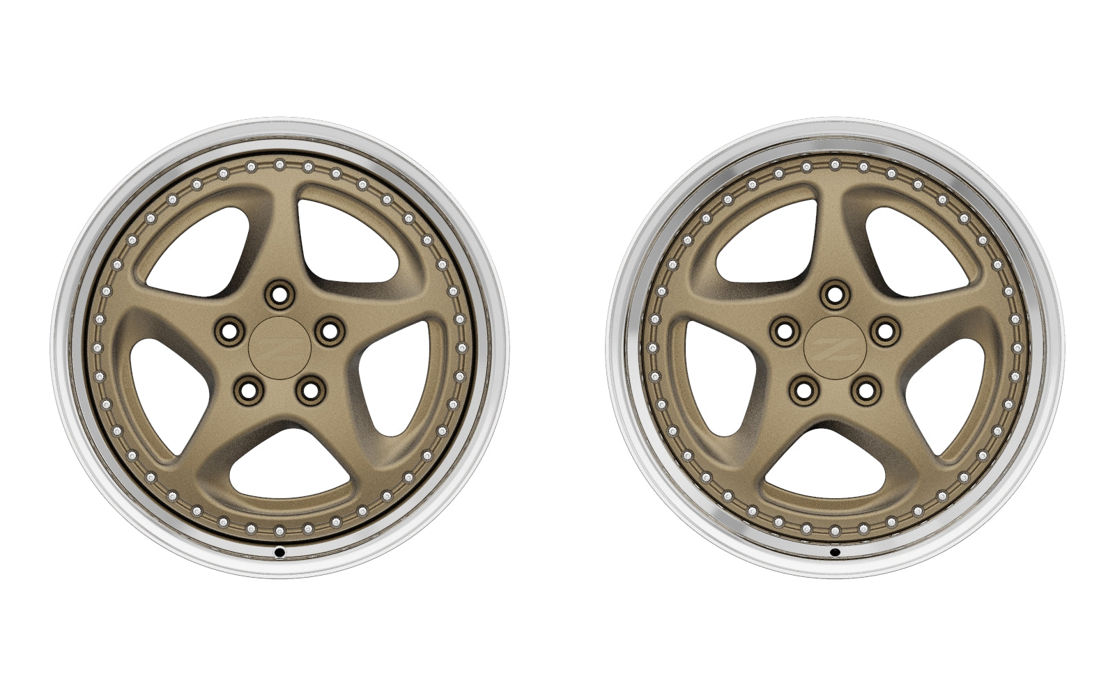 Custom Nissan 300zx Z32 OEM Style Wheels in Bronze Front Face